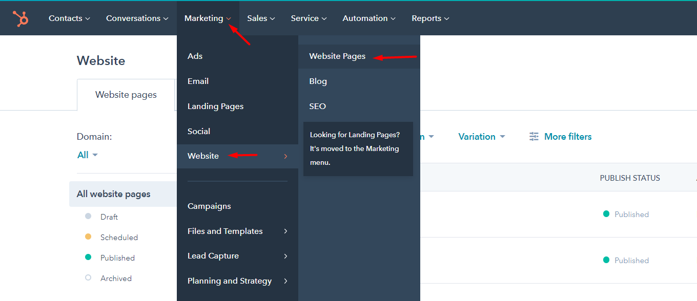 Create a Page