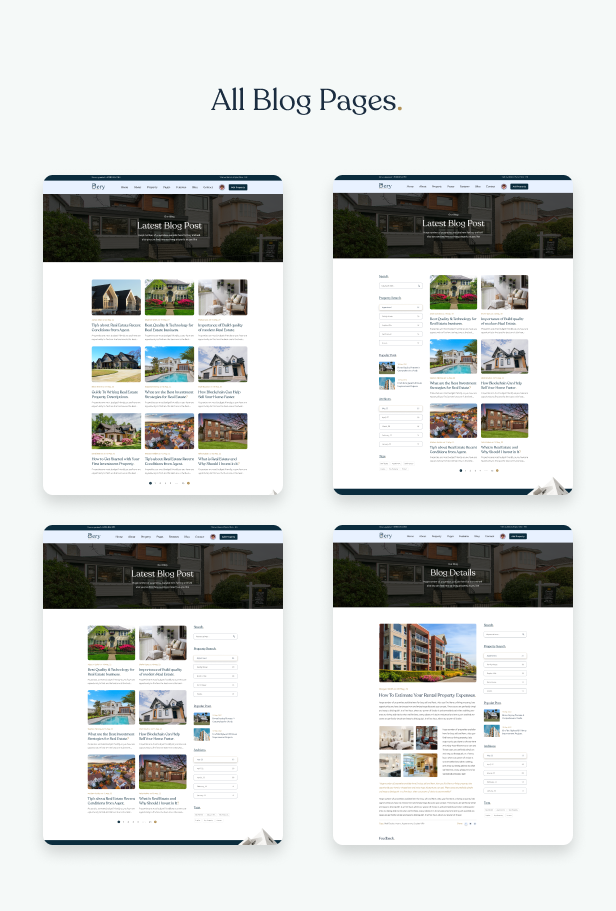 Bery - Real Estate Listing Template