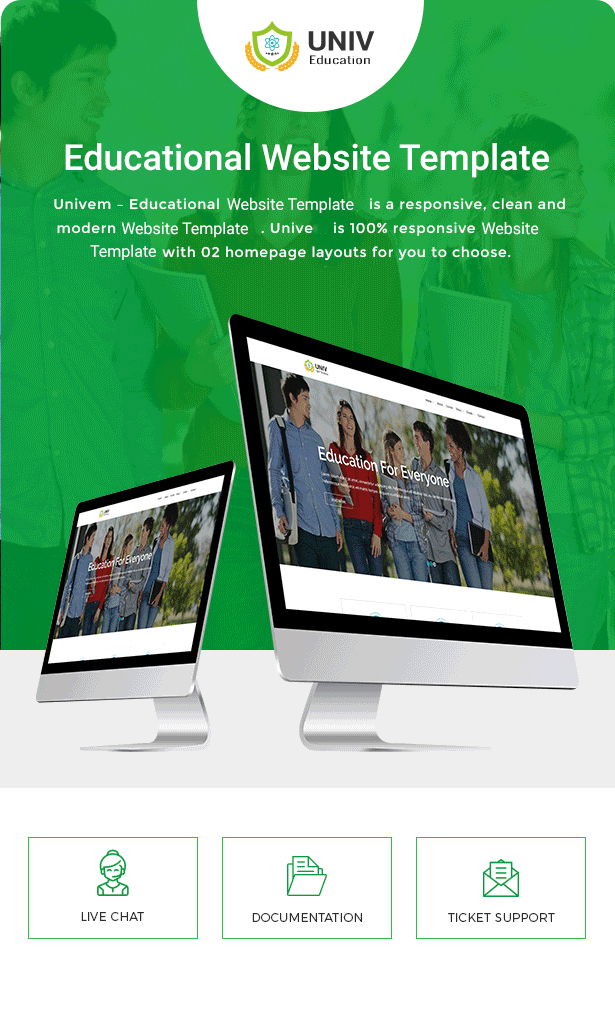 Online School website template